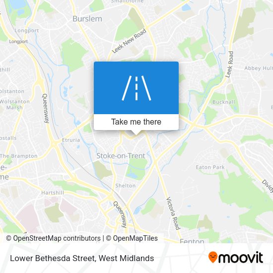 Lower Bethesda Street map