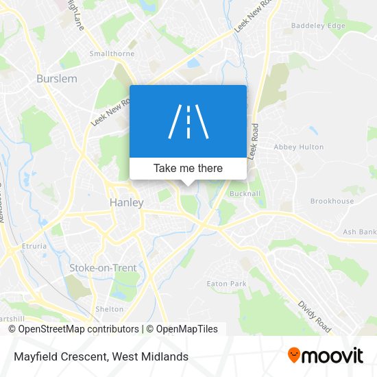 Mayfield Crescent map