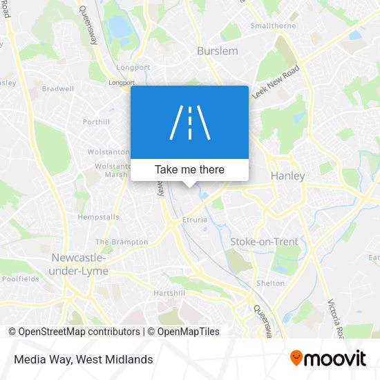 Media Way map