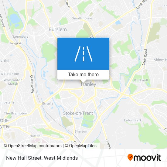New Hall Street map