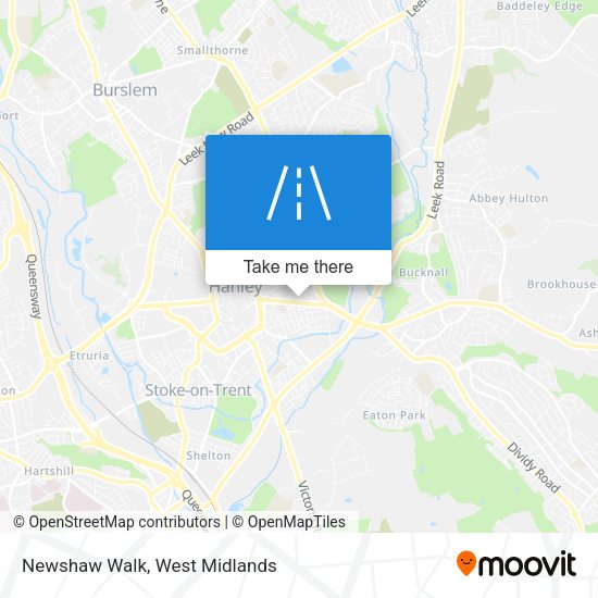 Newshaw Walk map