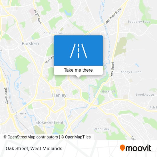 Oak Street map