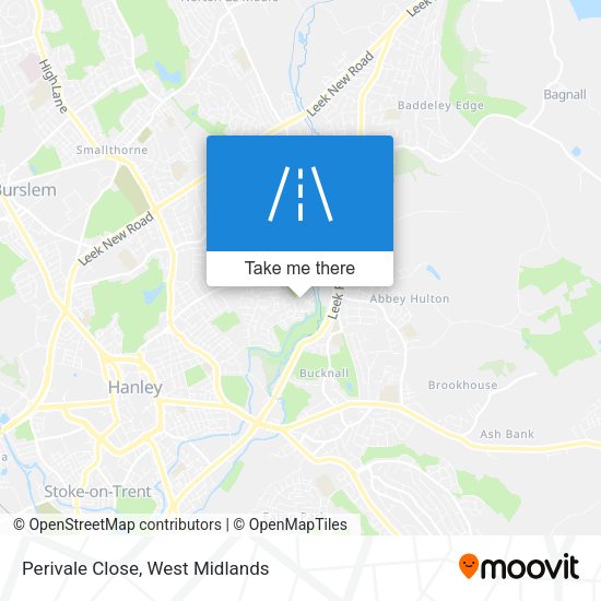 Perivale Close map