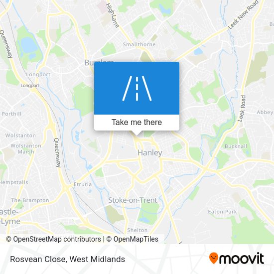 Rosvean Close map