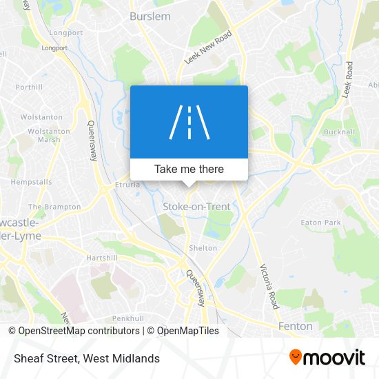Sheaf Street map