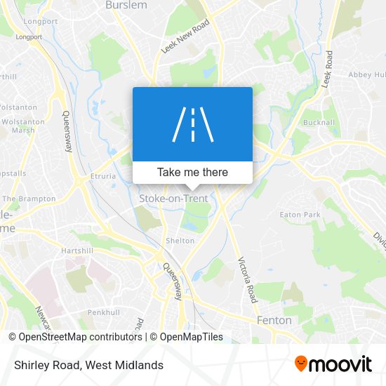 Shirley Road map