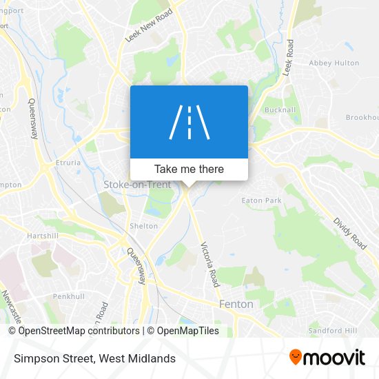 Simpson Street map