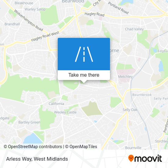 Arless Way map