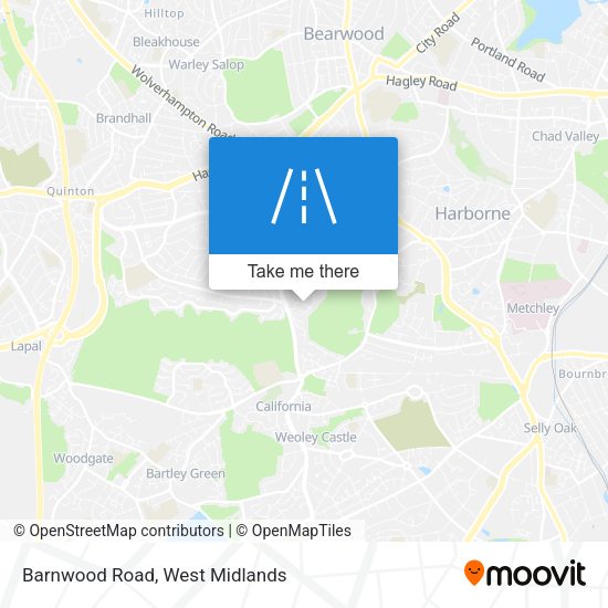 Barnwood Road map