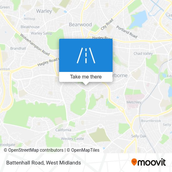 Battenhall Road map