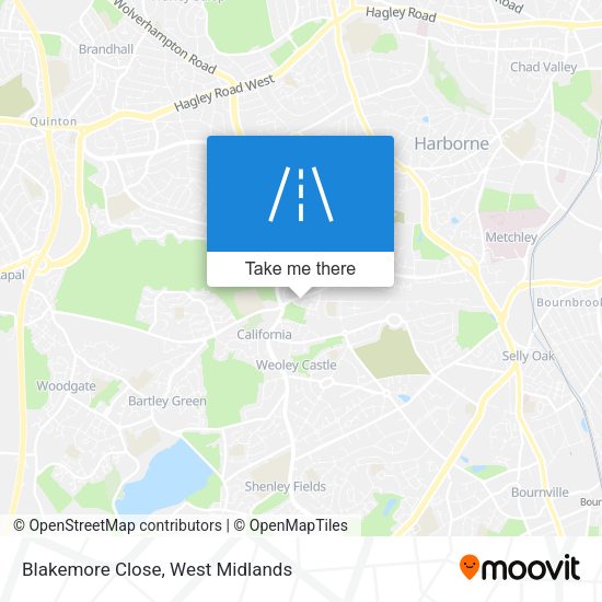 Blakemore Close map