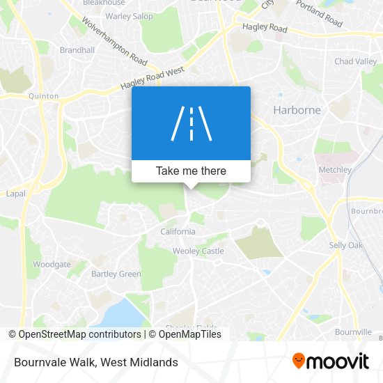 Bournvale Walk map