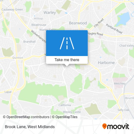Brook Lane map
