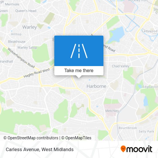 Carless Avenue map