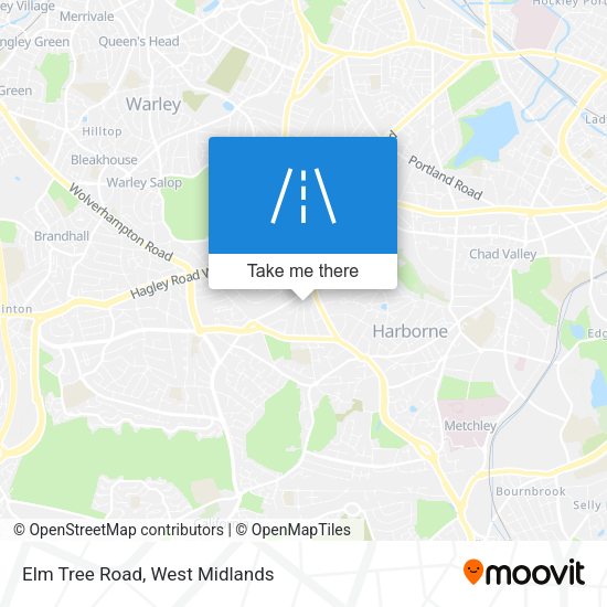 Elm Tree Road map