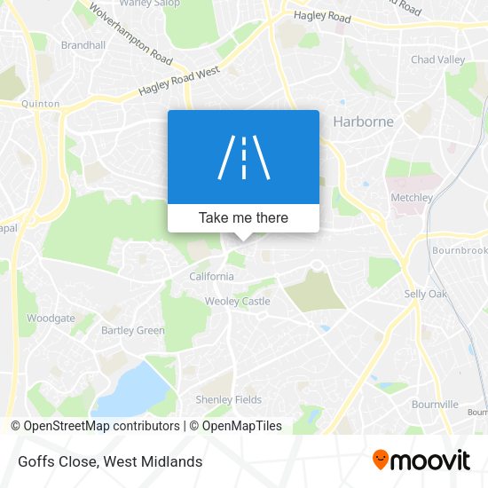Goffs Close map
