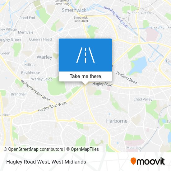 Hagley Road West map