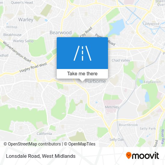 Lonsdale Road map