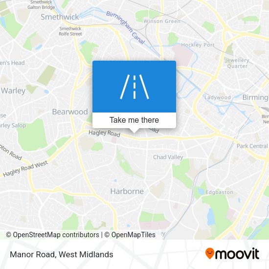 Manor Road map