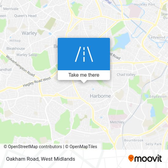 Oakham Road map