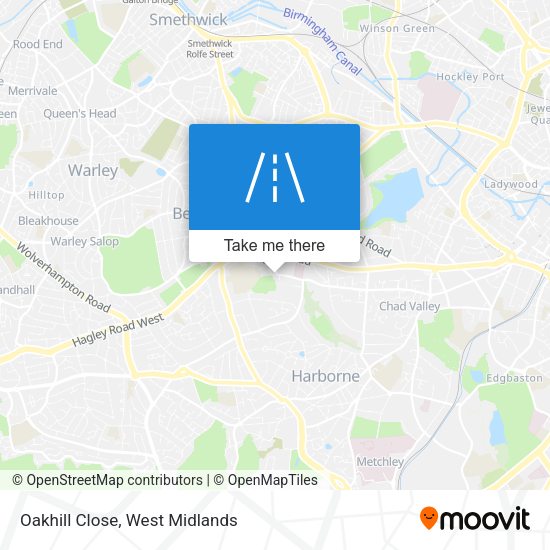 Oakhill Close map