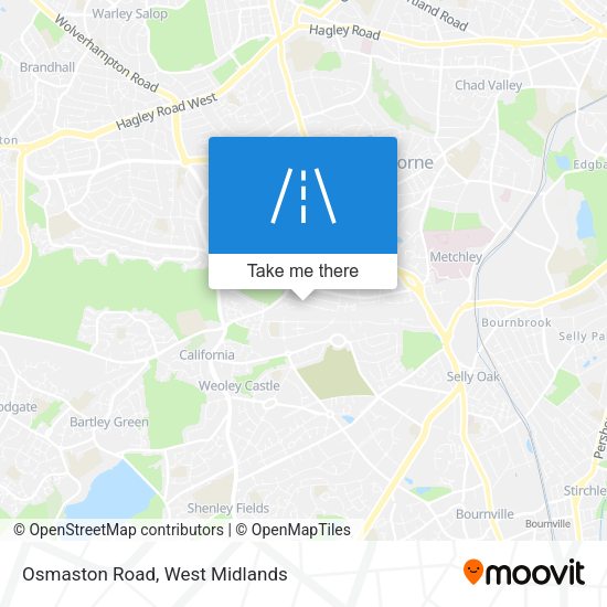 Osmaston Road map