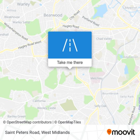 Saint Peters Road map