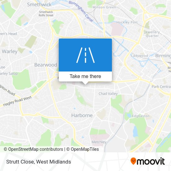 Strutt Close map