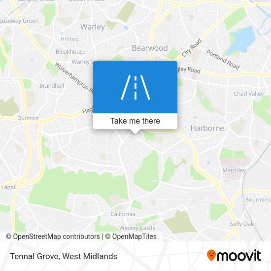 Tennal Grove map