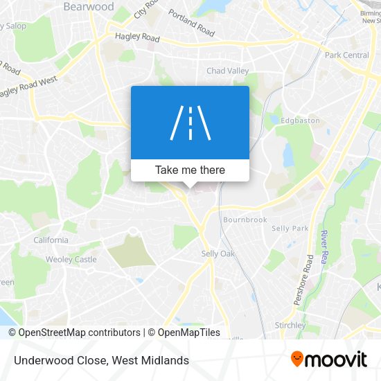 Underwood Close map