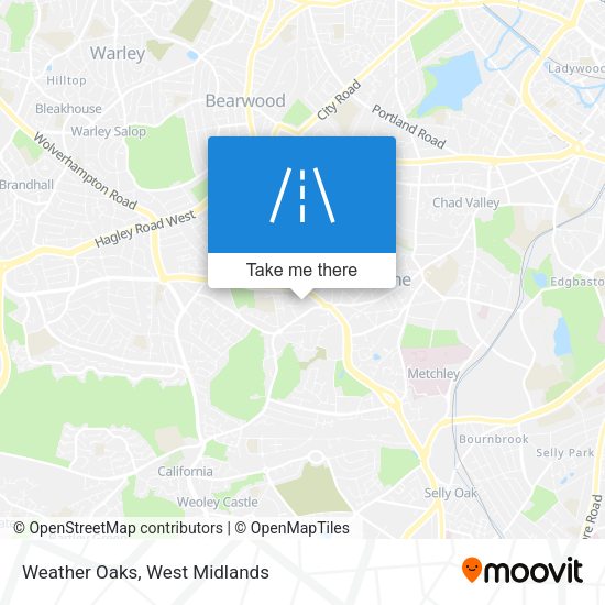 Weather Oaks map
