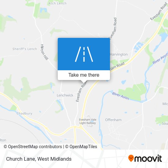 Church Lane map