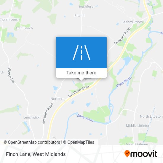 Finch Lane map