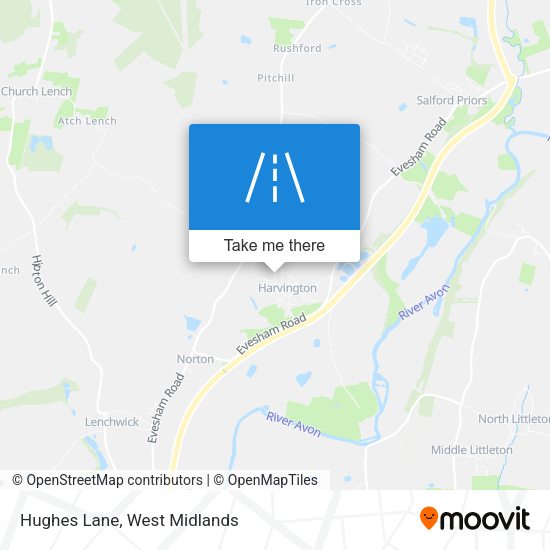 Hughes Lane map