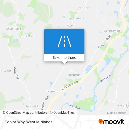 Poplar Way map