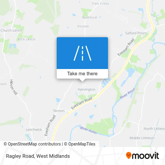 Ragley Road map
