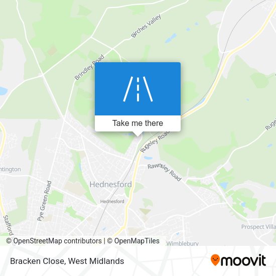Bracken Close map