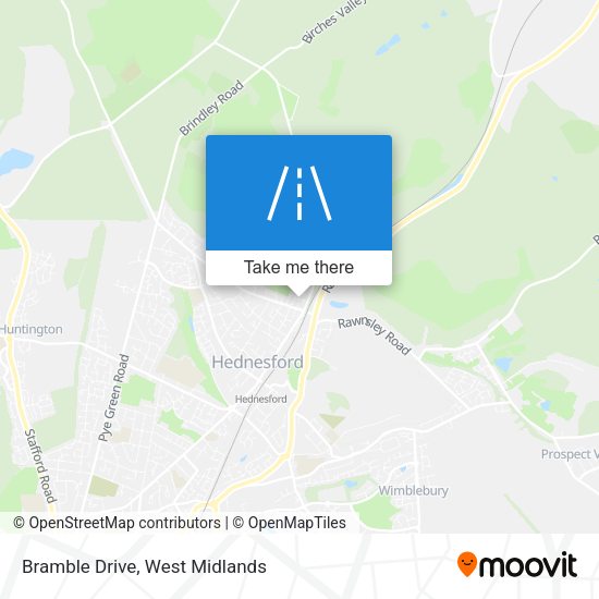 Bramble Drive map