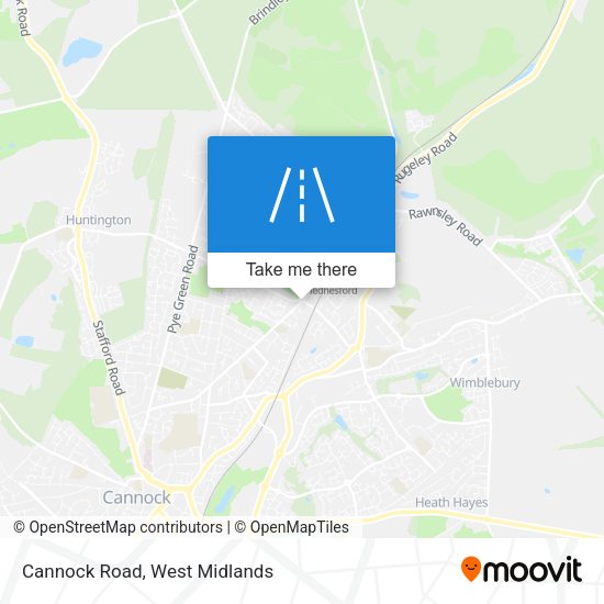 Cannock Road map