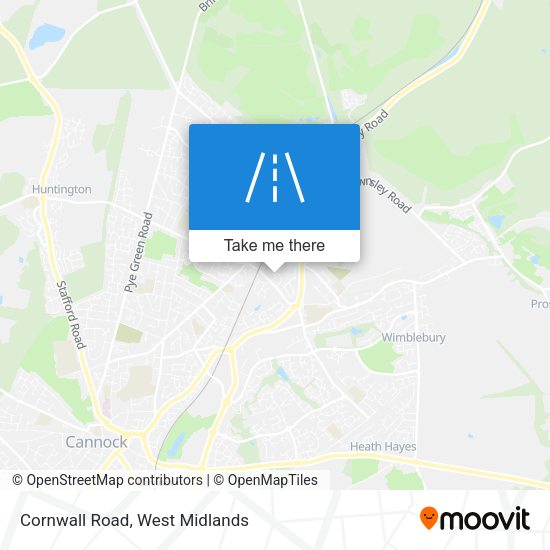 Cornwall Road map