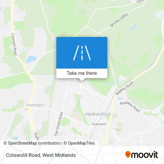 Cotswold Road map