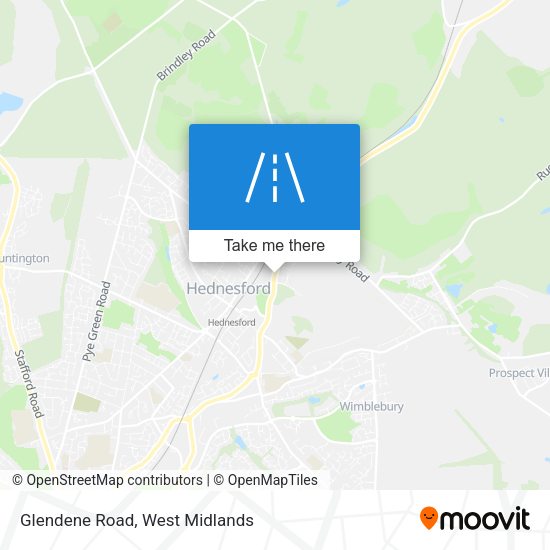 Glendene Road map