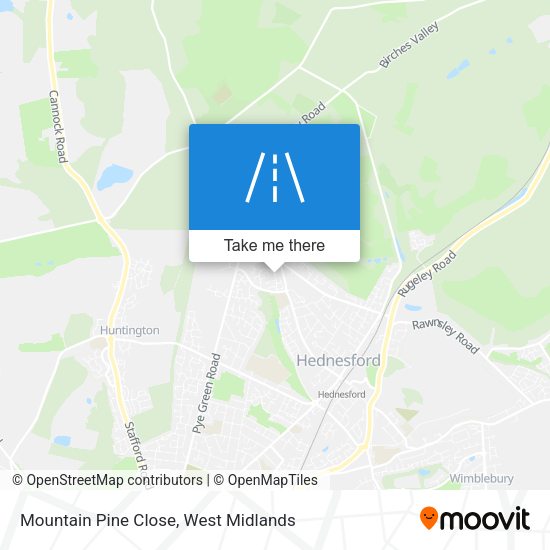 Mountain Pine Close map