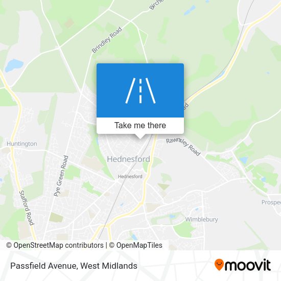 Passfield Avenue map