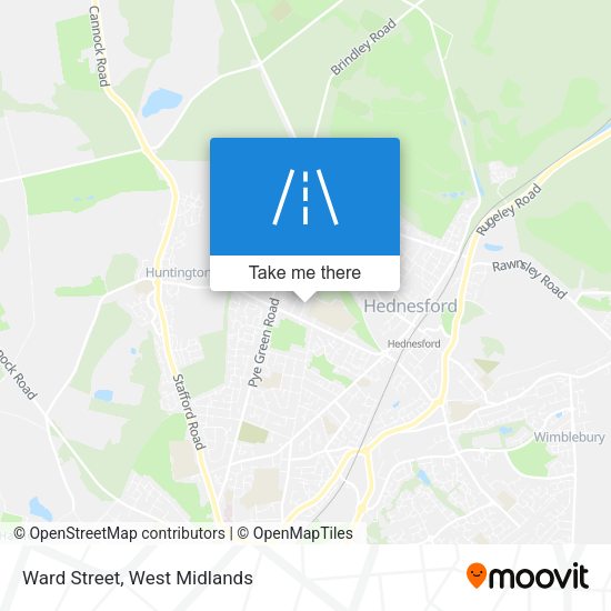 Ward Street map