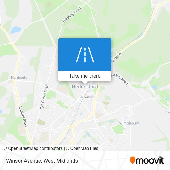 Winsor Avenue map