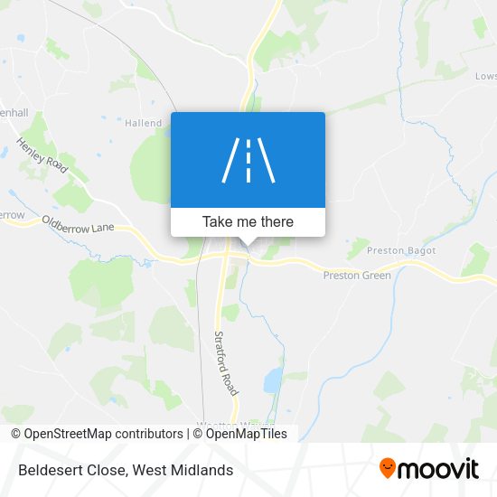 Beldesert Close map