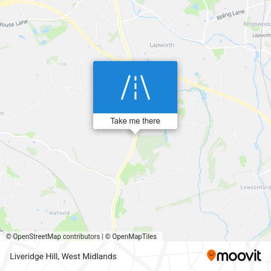 Liveridge Hill map