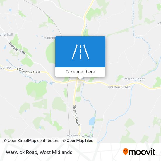 Warwick Road map