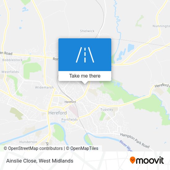 Ainslie Close map